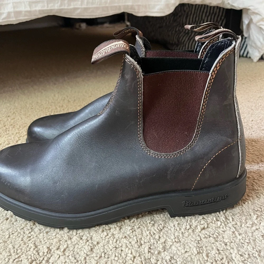 Blundstone Men's Dark Brown Leather Boots - Picture 2 of 6